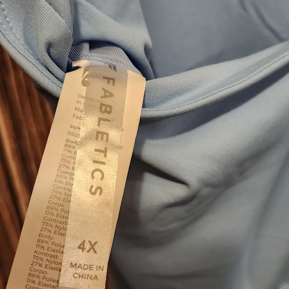 Fabletics Light Blue Boost Performance Sleeveless… - image 7